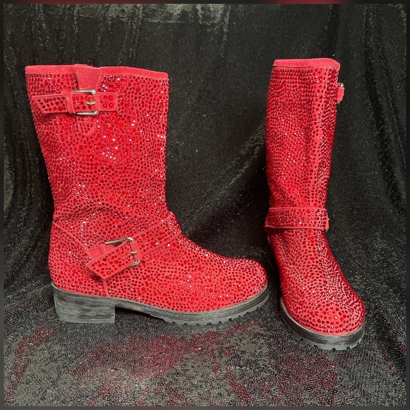 ZIGI girl Shoes - ZiGiny Angel Red Swarovski Crystal Boots